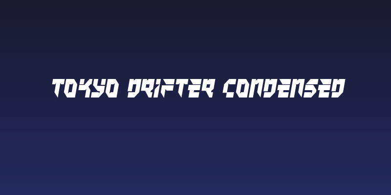 Tokyo Drifter Condensed Social Header