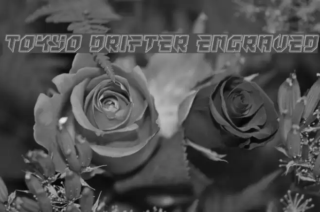 Tokyo Drifter Engraved Font examples