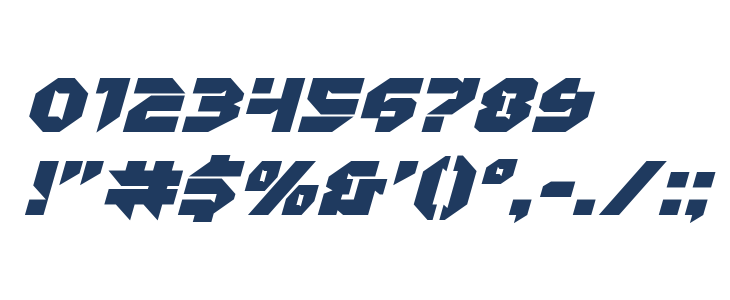 Tokyo Drifter Expanded Italic Other Characters