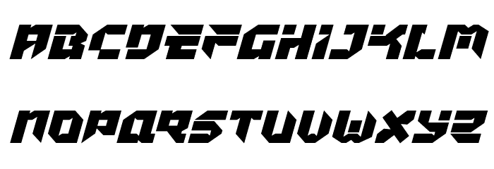 Tokyo Drifter Expanded Italic Fonte MAIÚSCULAS
