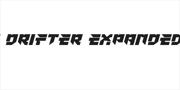 Tokyo Drifter Expanded Italic Logo