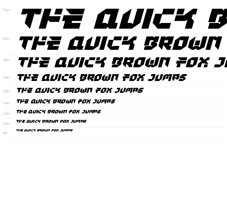 Tokyo Drifter Expanded Italic Waterfall