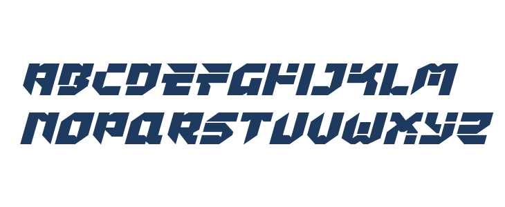 Tokyo Drifter Expanded Italic Lowercase