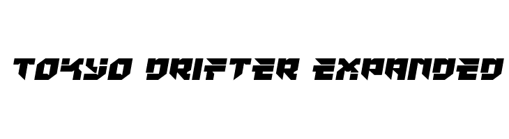 Tokyo Drifter Expanded  les polices de caractères gratuit tlcharger