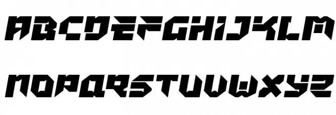 Tokyo Drifter Expanded Schriftart Groß