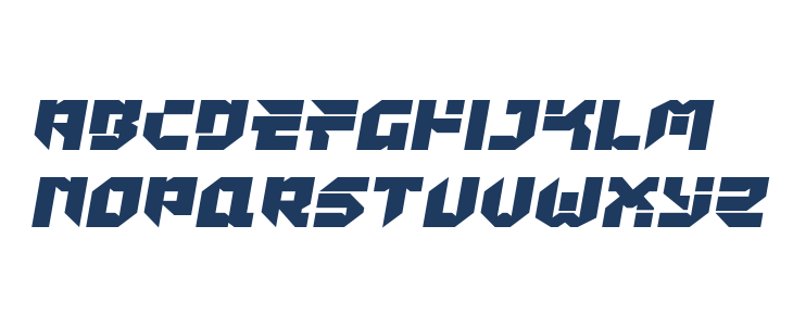 Tokyo Drifter Expanded Lowercase