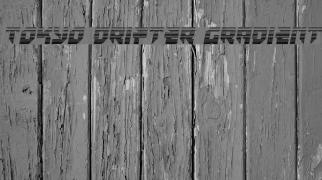 Tokyo Drifter Gradient Font examples