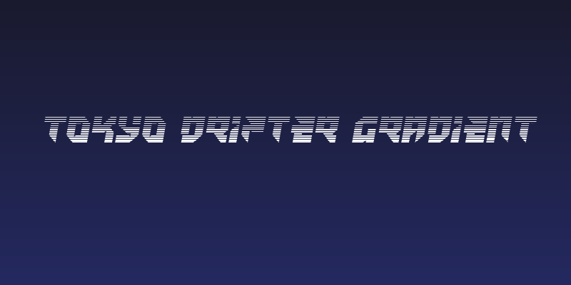 Tokyo Drifter Gradient Social Header