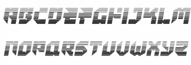 Tokyo Drifter Gradient Caratteri MINUSCOLO