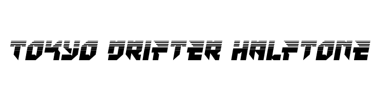 Tokyo Drifter Halftone  Fuentes Gratis Descargar