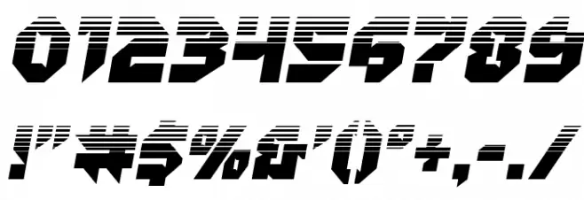 Tokyo Drifter Halftone Font OTHER CHARS