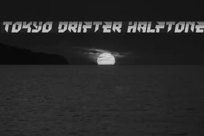 Tokyo Drifter Halftone Font examples