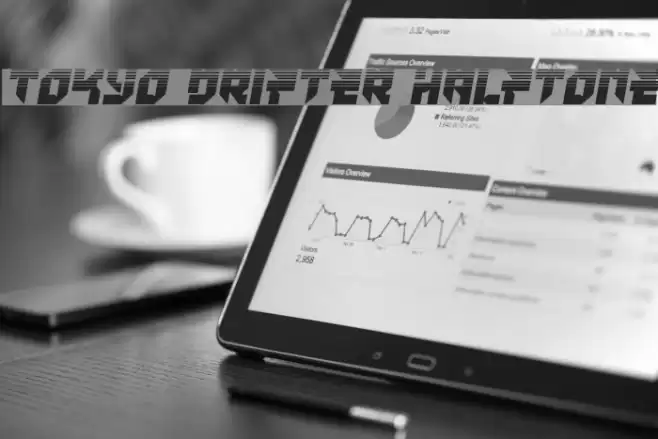 Tokyo Drifter Halftone Font examples