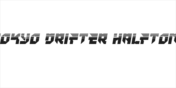 Tokyo Drifter Halftone Logo