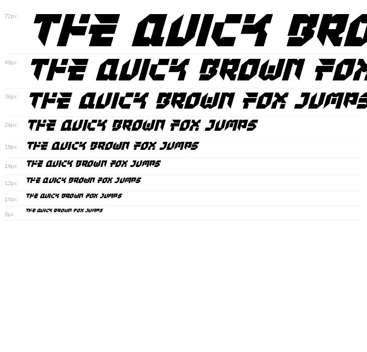 Tokyo Drifter Italic Waterfall