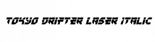 Tokyo Drifter Laser Italic  Frei Schriftart Herunterladen