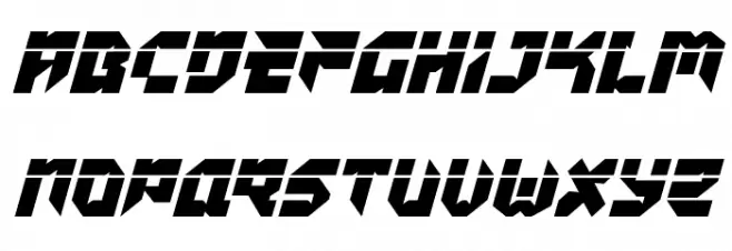 Tokyo Drifter Laser Italic 字体 大写