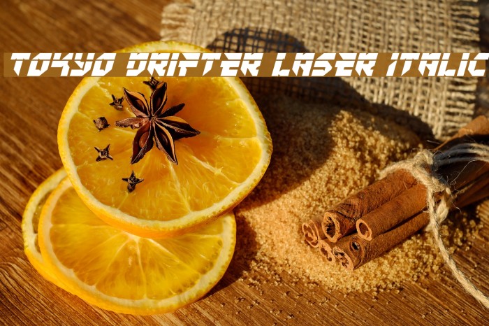 Tokyo Drifter Laser Italic Example 3