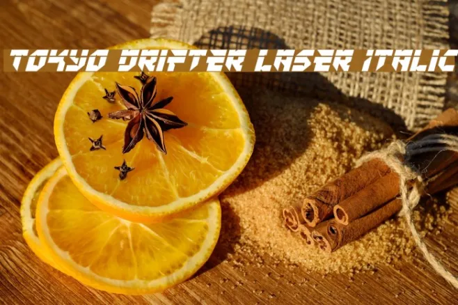 Tokyo Drifter Laser Italic Example 3