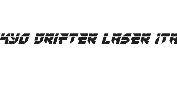 Tokyo Drifter Laser Italic Logo