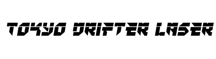 Tokyo Drifter Laser  Fuentes Gratis Descargar