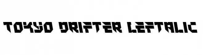 Tokyo Drifter Leftalic  les polices de caractères gratuit tlcharger