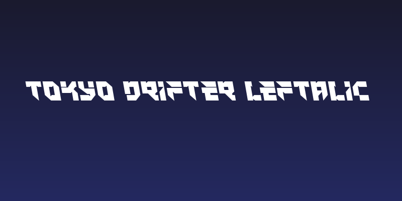 Tokyo Drifter Leftalic Social Header