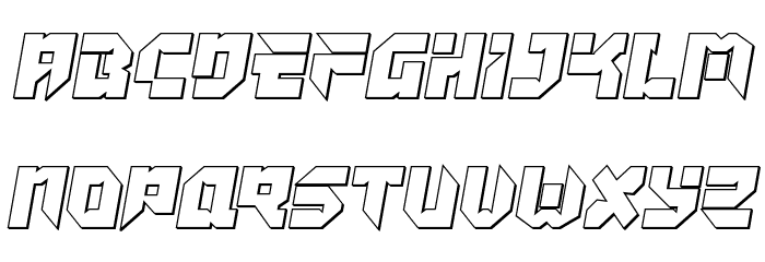 Tokyo Drifter Outline Schriftart Groß