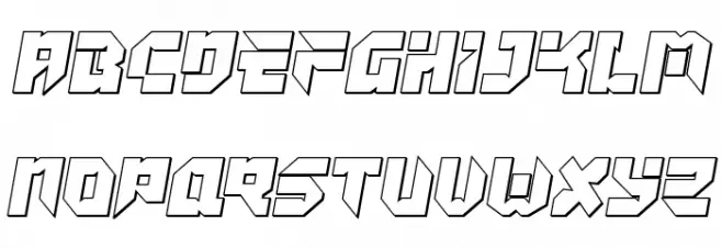 Tokyo Drifter Outline 字体 大写
