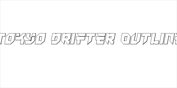 Tokyo Drifter Outline Logo