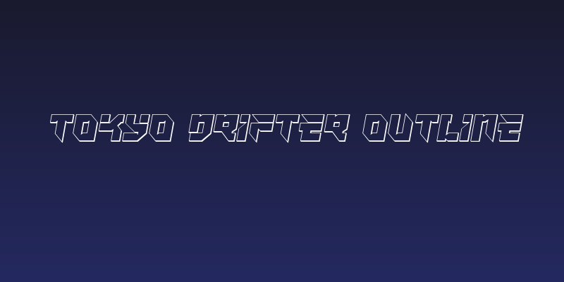 Tokyo Drifter Outline Social Header