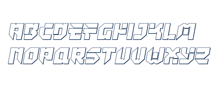 Tokyo Drifter Outline Lowercase