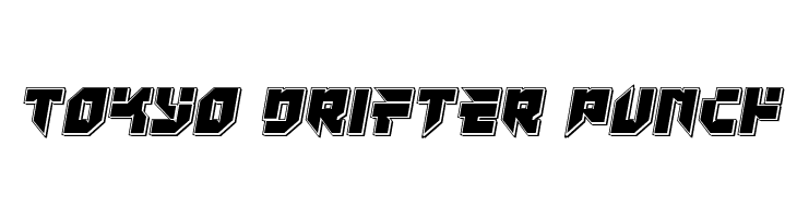 Tokyo Drifter Punch  Скачать бесплатные шрифты