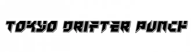 Tokyo Drifter Punch  les polices de caractères gratuit tlcharger