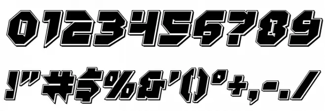 Tokyo Drifter Punch Font OTHER CHARS