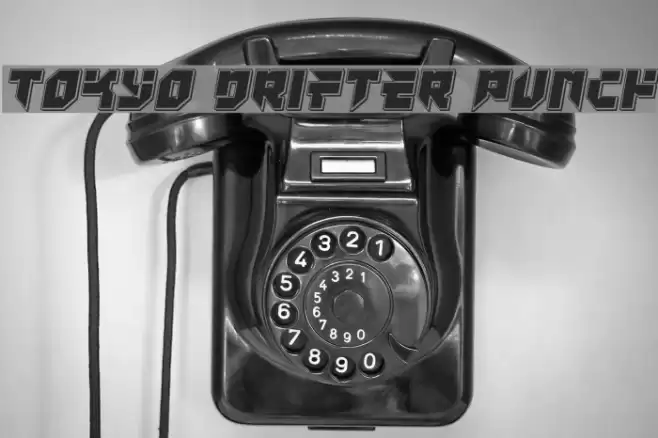 Tokyo Drifter Punch Font examples
