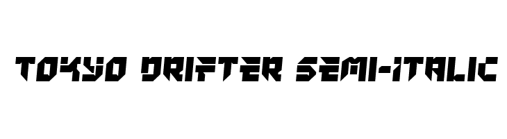 Tokyo Drifter Semi-Italic  font caratteri gratis