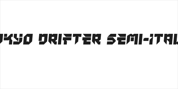 Tokyo Drifter Semi-Italic Logo