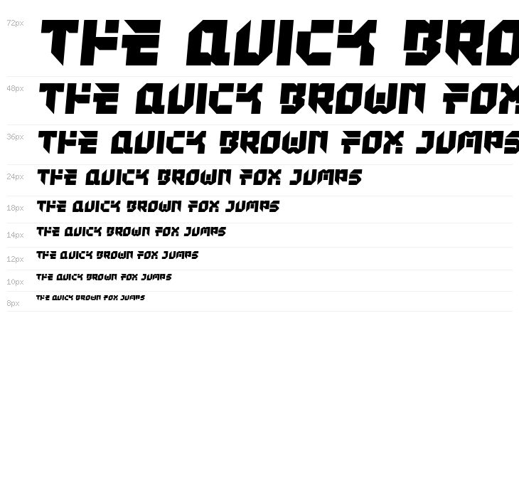 Tokyo Drifter Semi-Italic Waterfall