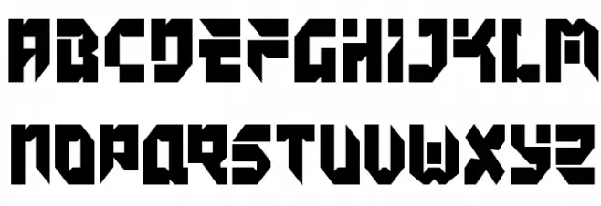 Tokyo Drifter Straight Condensed 字体 大写