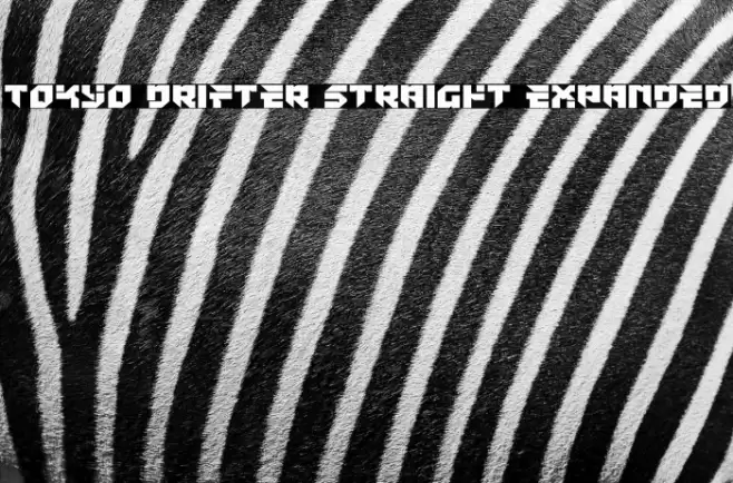 Tokyo Drifter Straight Expanded Font examples