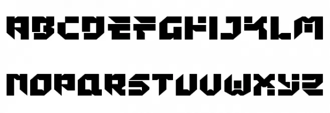 Tokyo Drifter Straight Expanded फ़ॉन्ट लोअरकेस