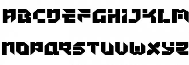 Tokyo Drifter Straight Expanded Schriftart Groß