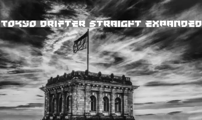 Tokyo Drifter Straight Expanded Font examples