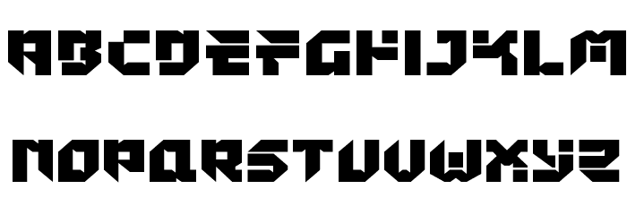 Tokyo Drifter Straight Expanded Font LOWERCASE