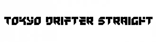 Tokyo Drifter Straight  les polices de caractères gratuit tlcharger