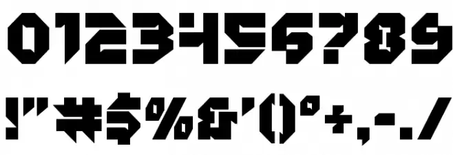 Tokyo Drifter Straight Font OTHER CHARS