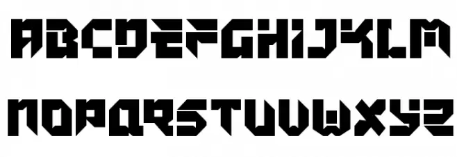 Tokyo Drifter Straight 字体 大写