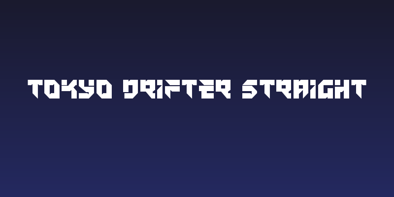 Tokyo Drifter Straight Social Header