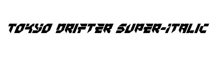 Tokyo Drifter Super-Italic  لخطوط تنزيل